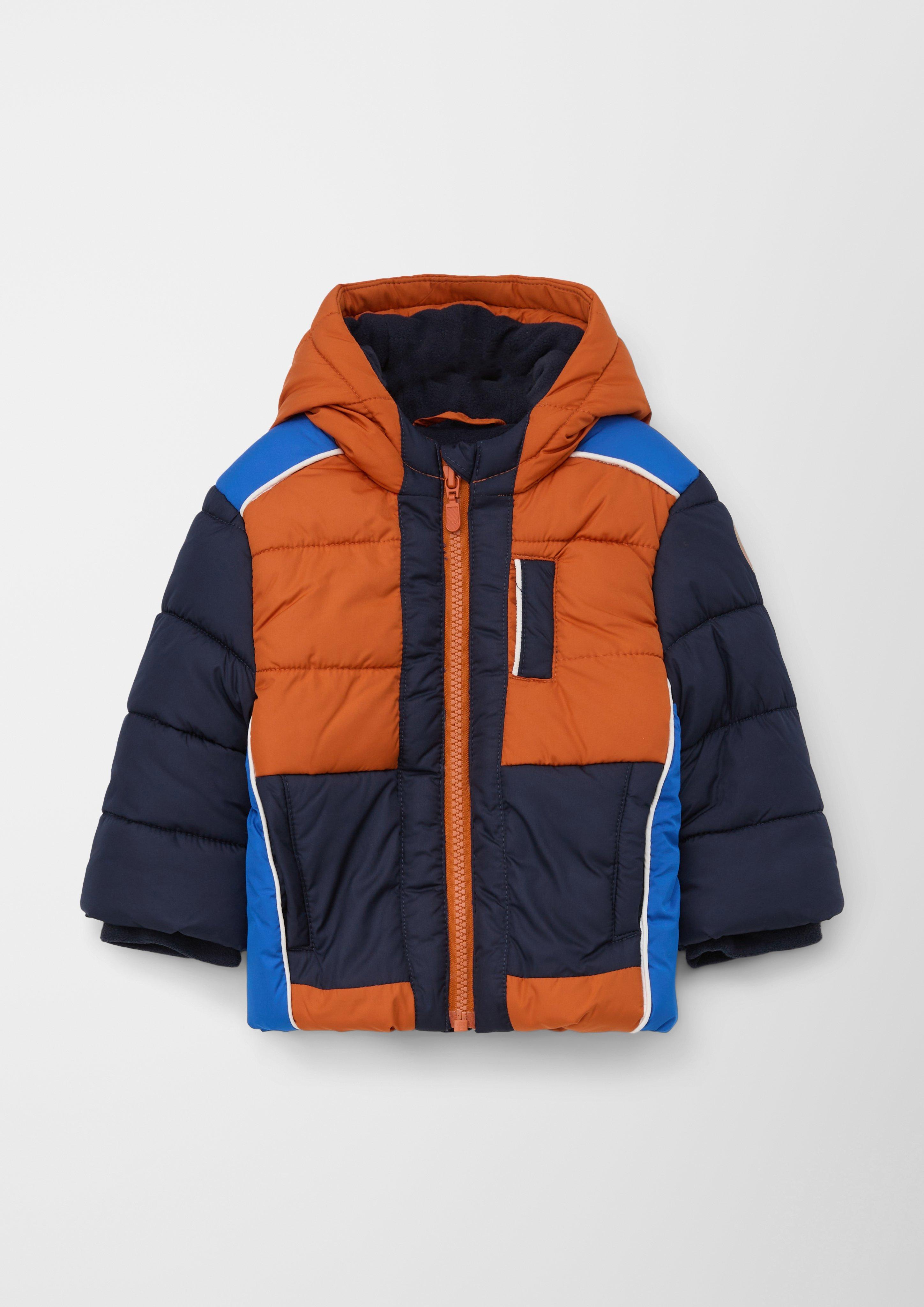 Fleecelined quilted jacket orange s.Oliver