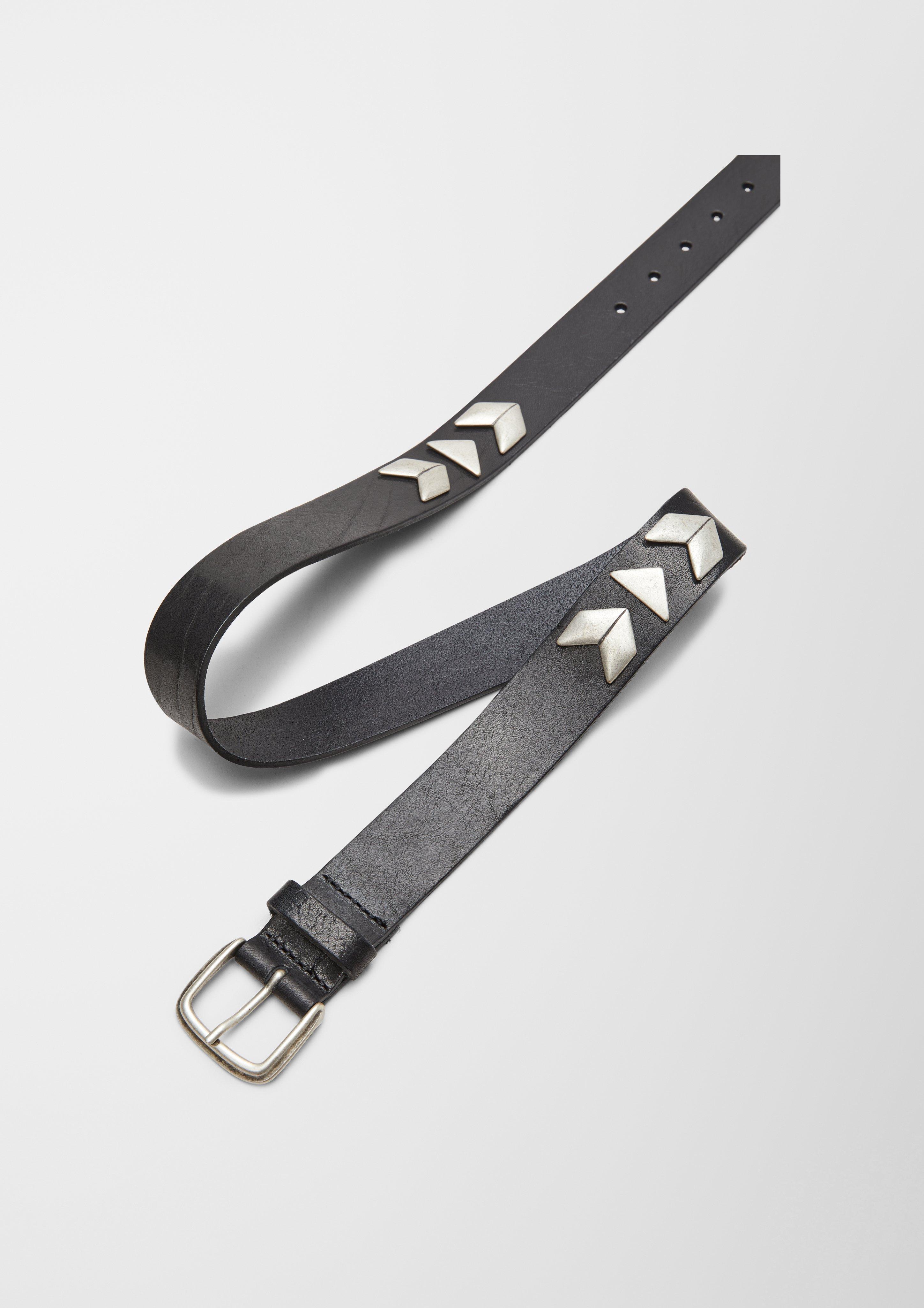 Leather hip belt black s.Oliver