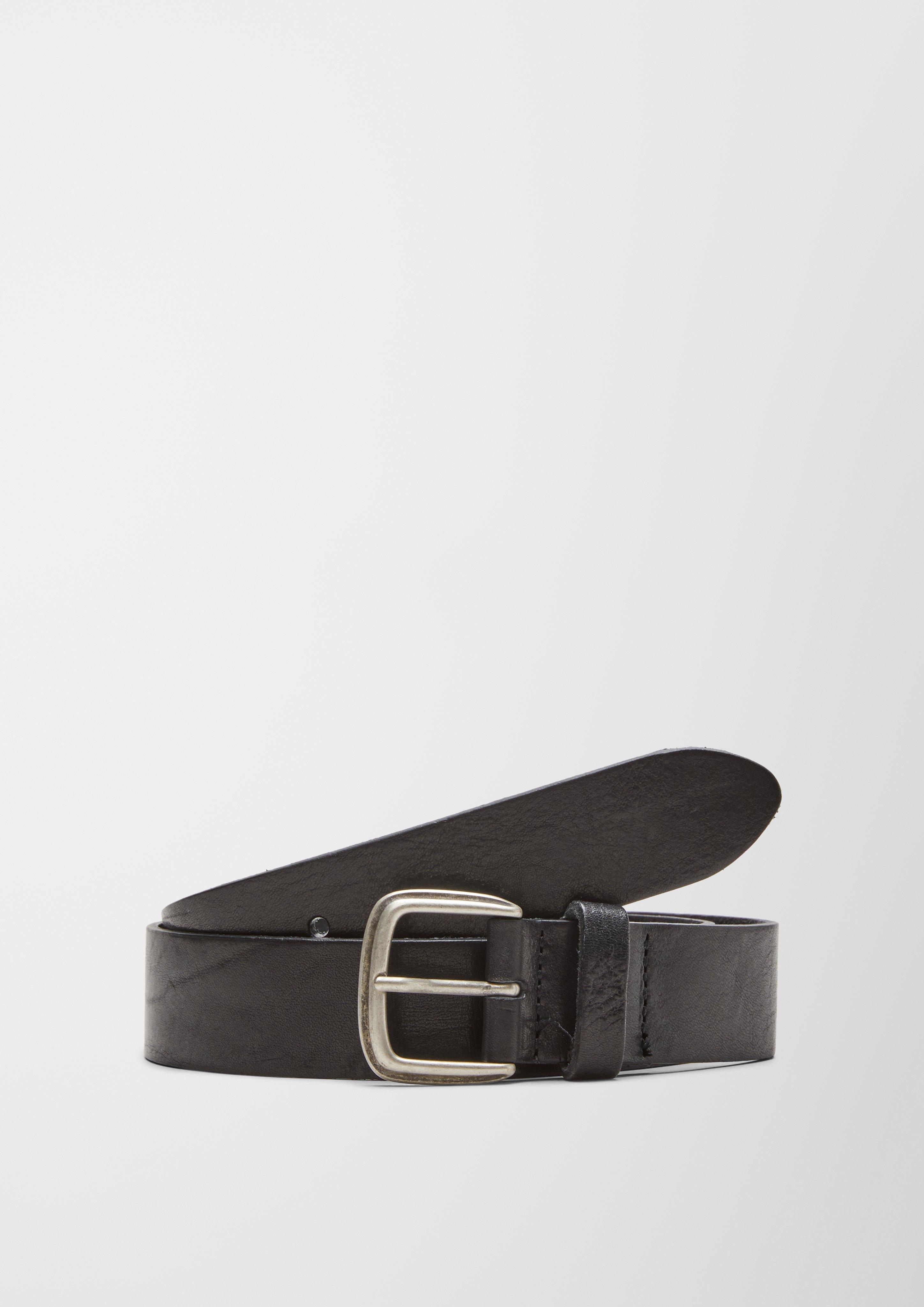 Leather hip belt black s.Oliver