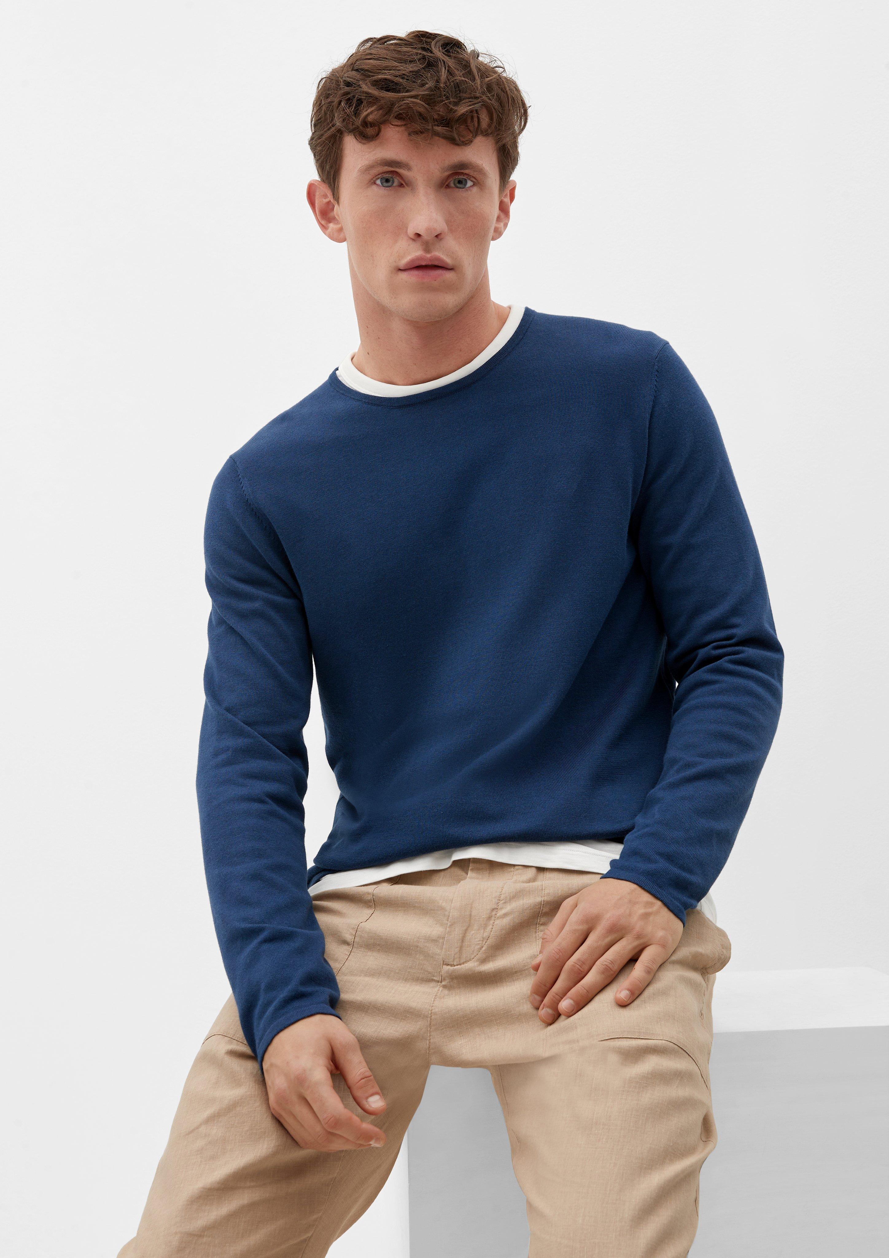 Fine knit jumper deep blue s.Oliver