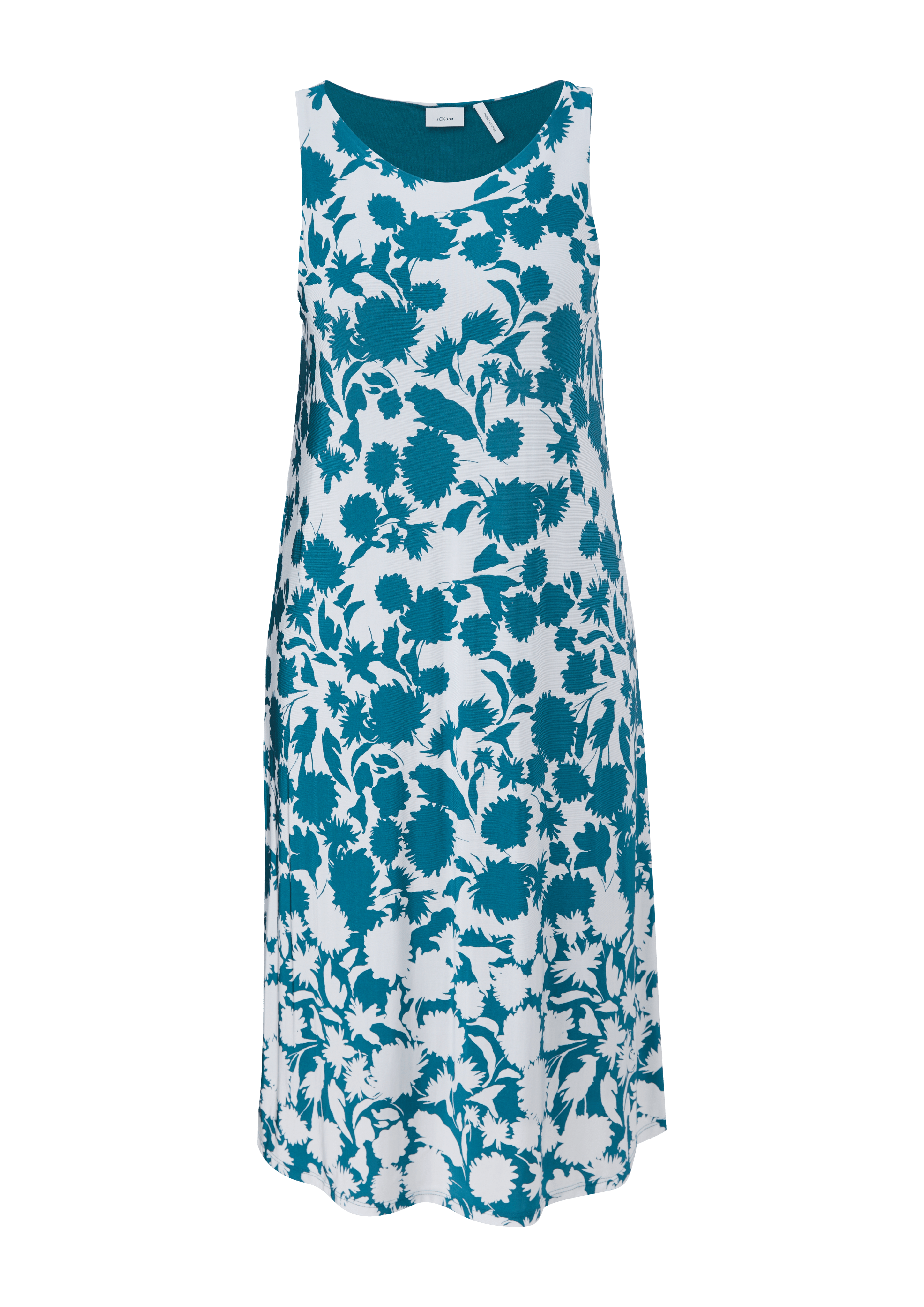 Stretch viscose jersey dress turquoise s.Oliver