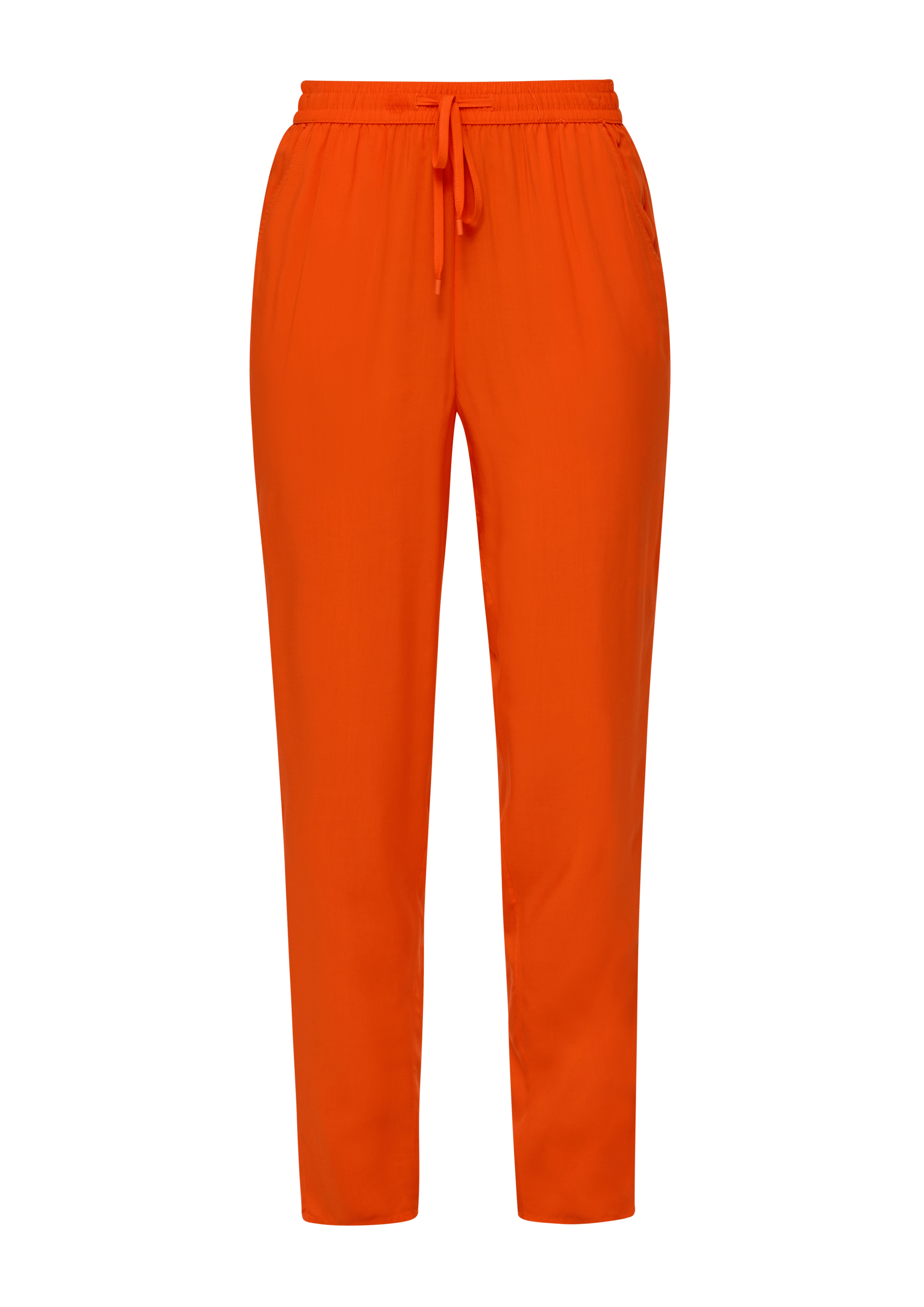 tracksuit bottoms made of viscose dark orange s.Oliver