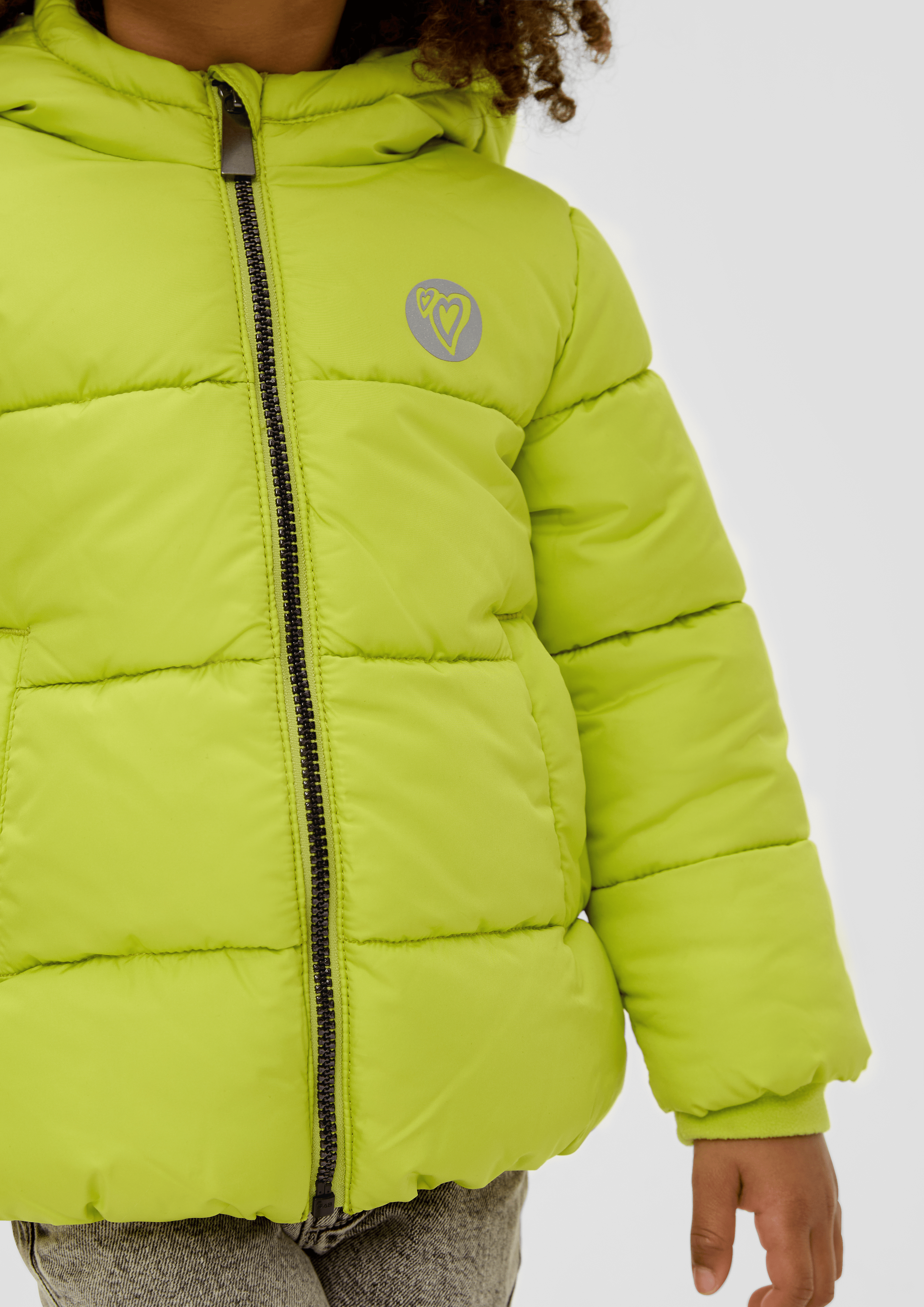 Fleecelined quilted jacket pink s.Oliver