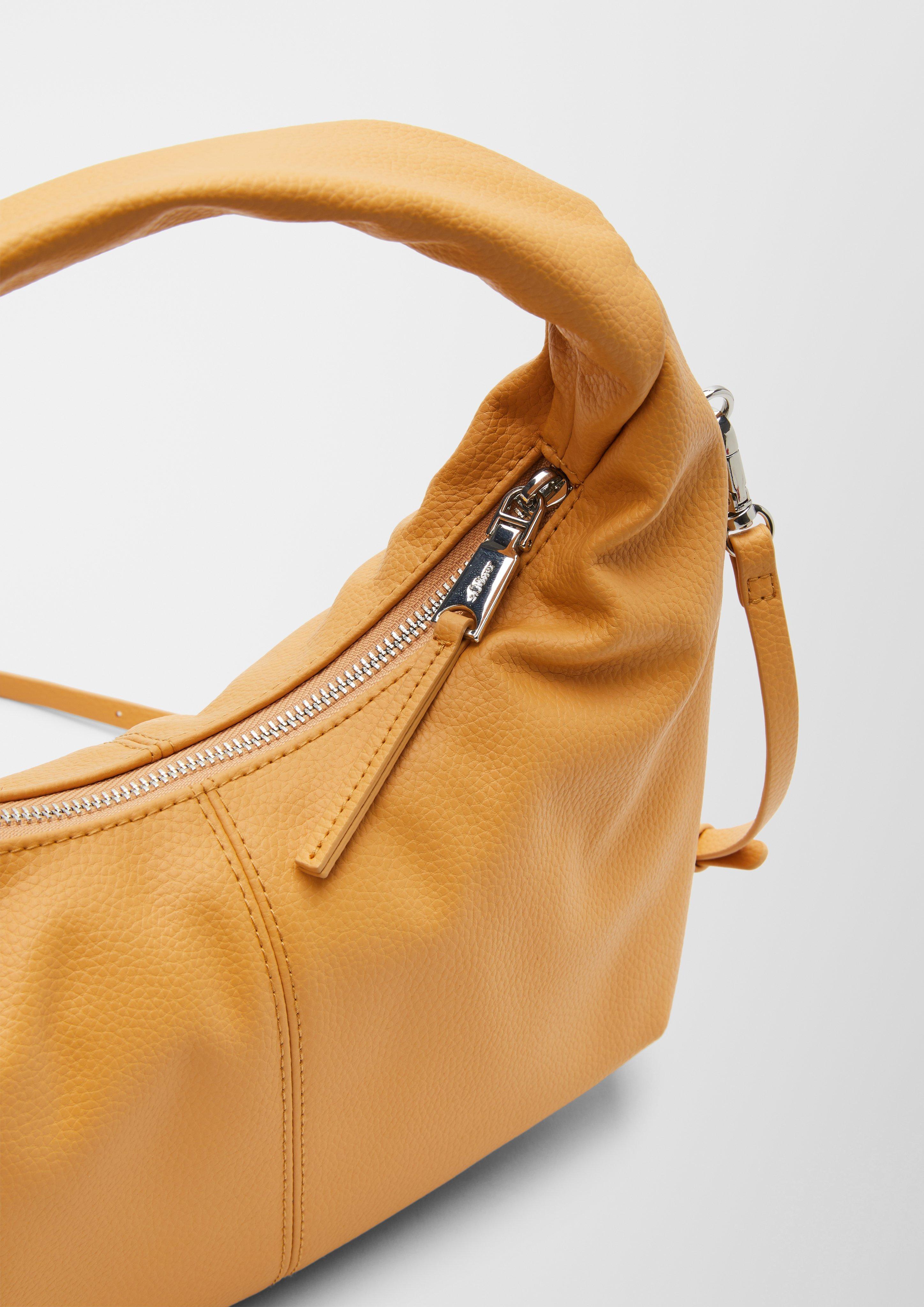 Faux leather hobo bag golden yellow s.Oliver