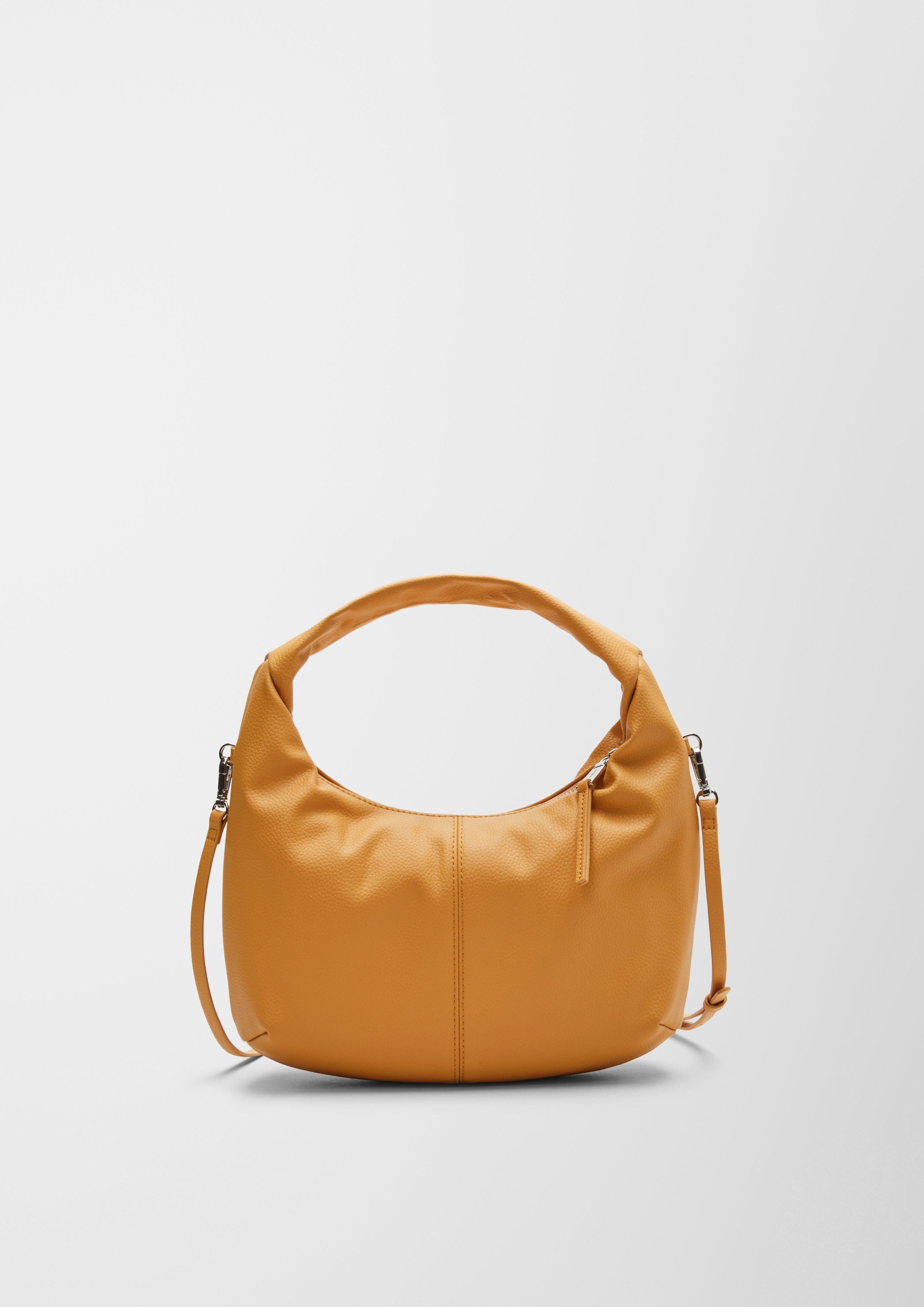 Faux leather hobo bag golden yellow s.Oliver