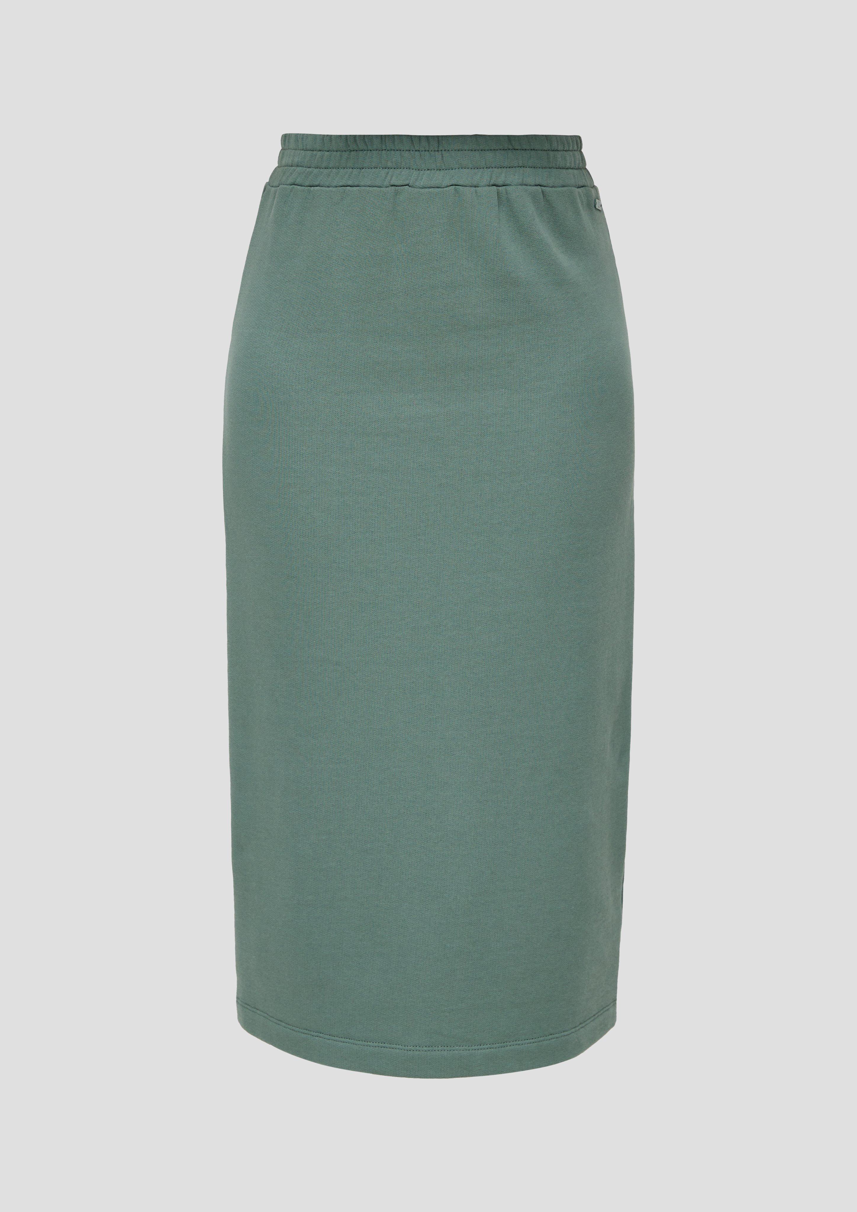 Cotton midi skirt petrol s.Oliver