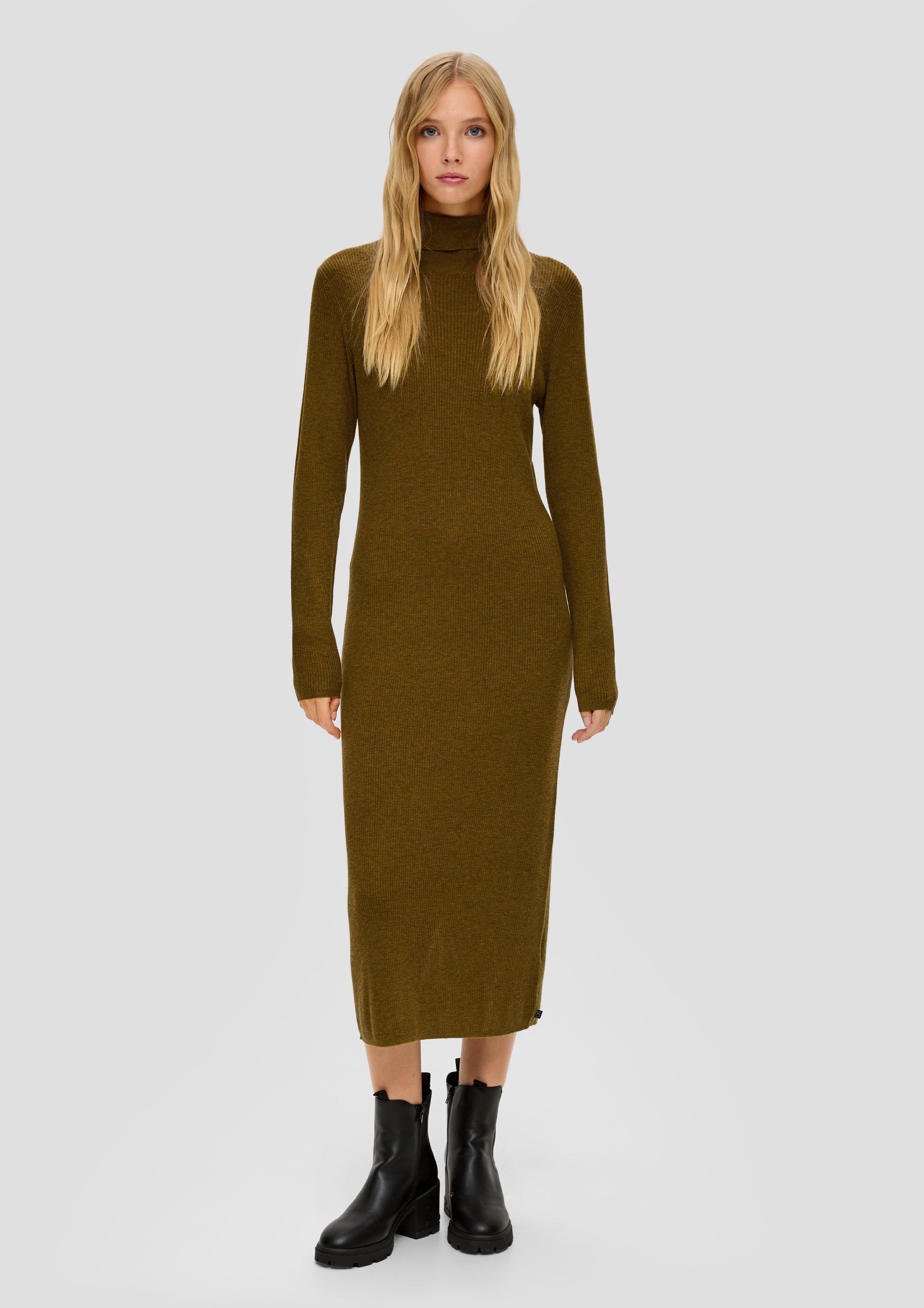 Robe longueur midi en fine maille guacamole s.Oliver