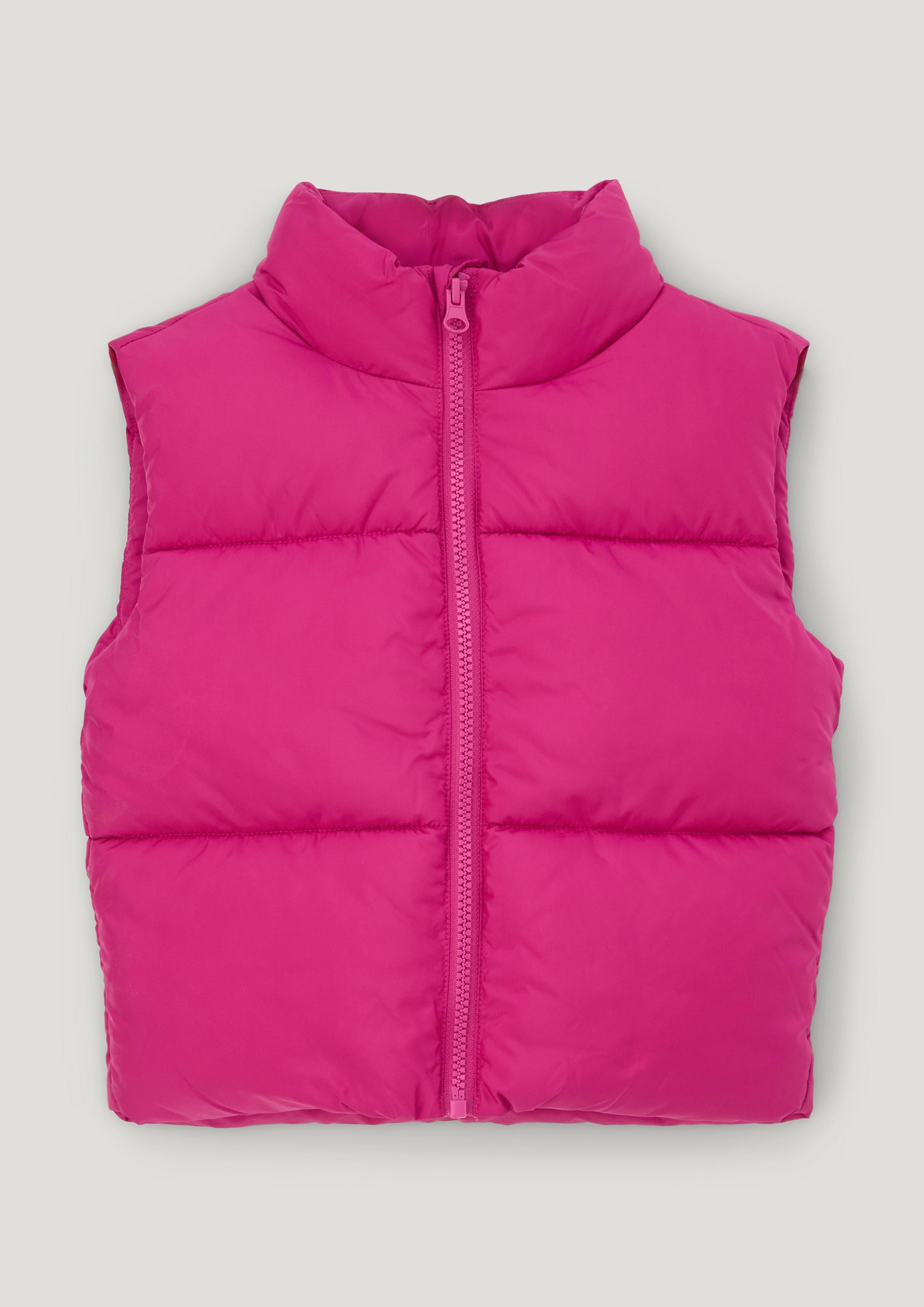 Reversible body warmer with quilting pink s.Oliver