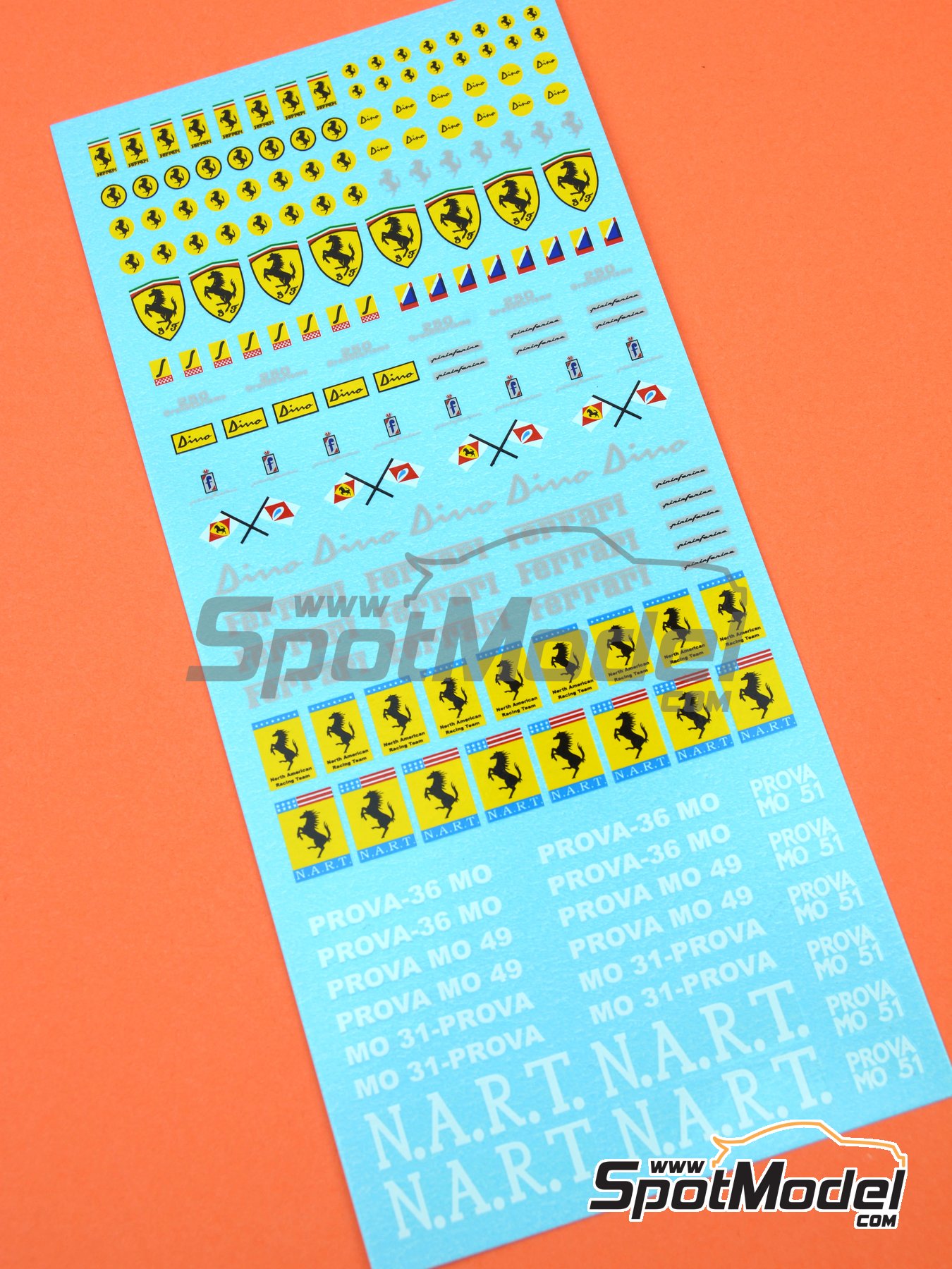 Automotive 1/18 Decals Ferrari for model kits 68794 C 17.68