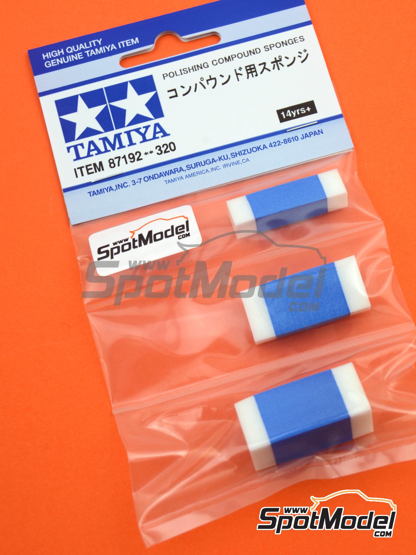 Tamiya 87192 Polish Polishing compound sponges 1 + 1 + 1 units