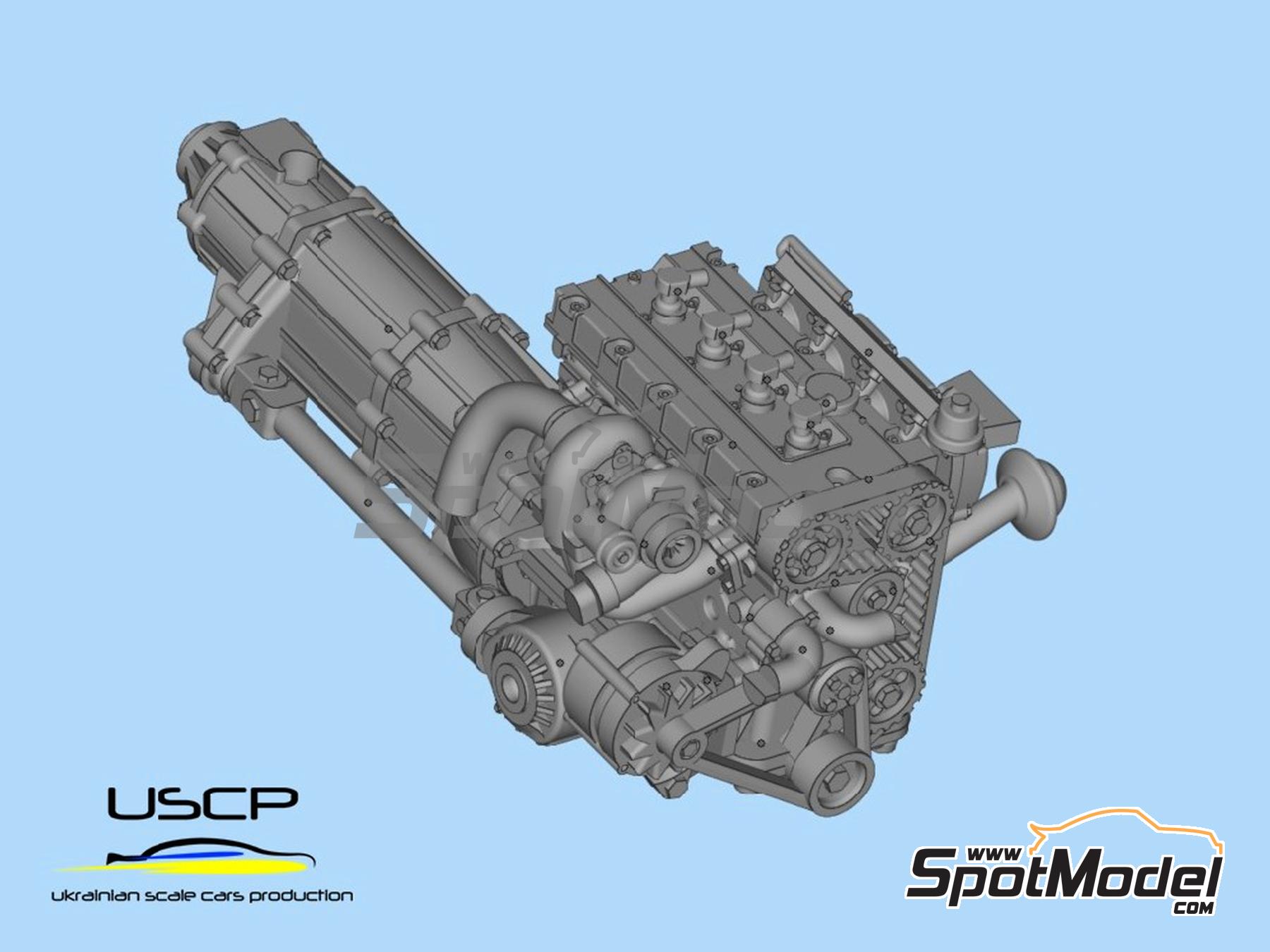 USCP 24T063: Engine 1/24 scale - Ford Sierra Cosworth 4x4 Group A - for