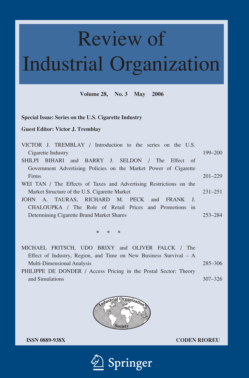 Introduction Review of Industrial Organization