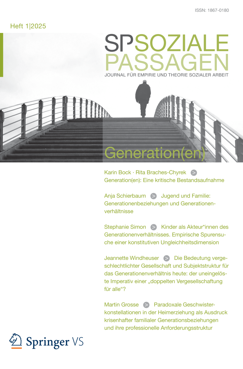 Arbeit als sozialpädagogische Kategorie − Teil 1 Soziale Passagen