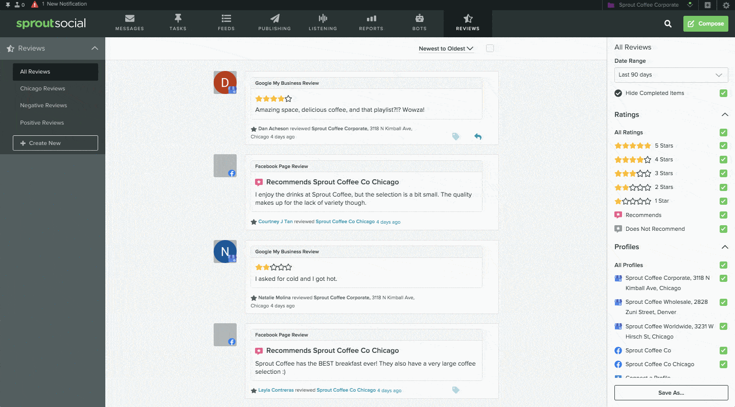 Sprout’s New Review Management Tool Helps You Strengthen Online