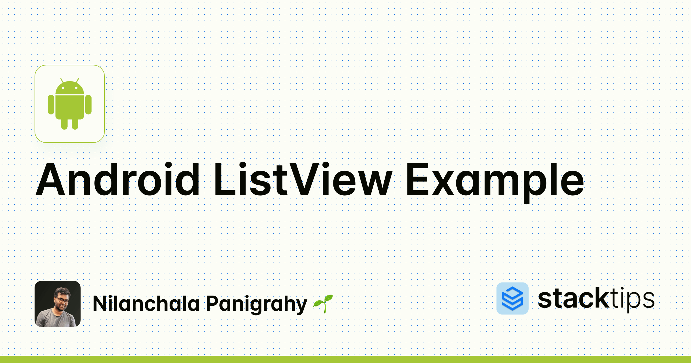 Android ListView Example StackTips