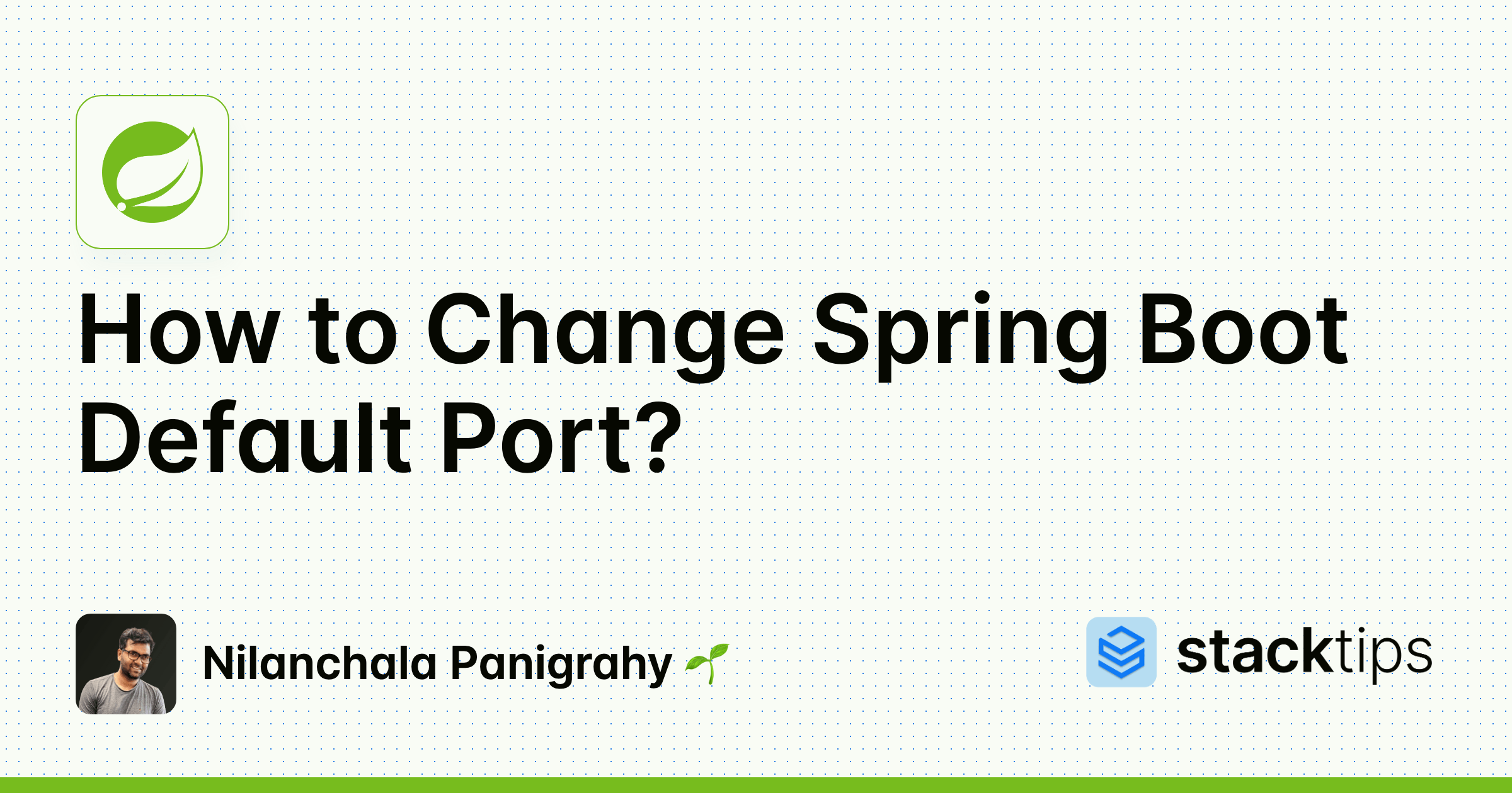 How to Change Spring Boot Default Port? StackTips