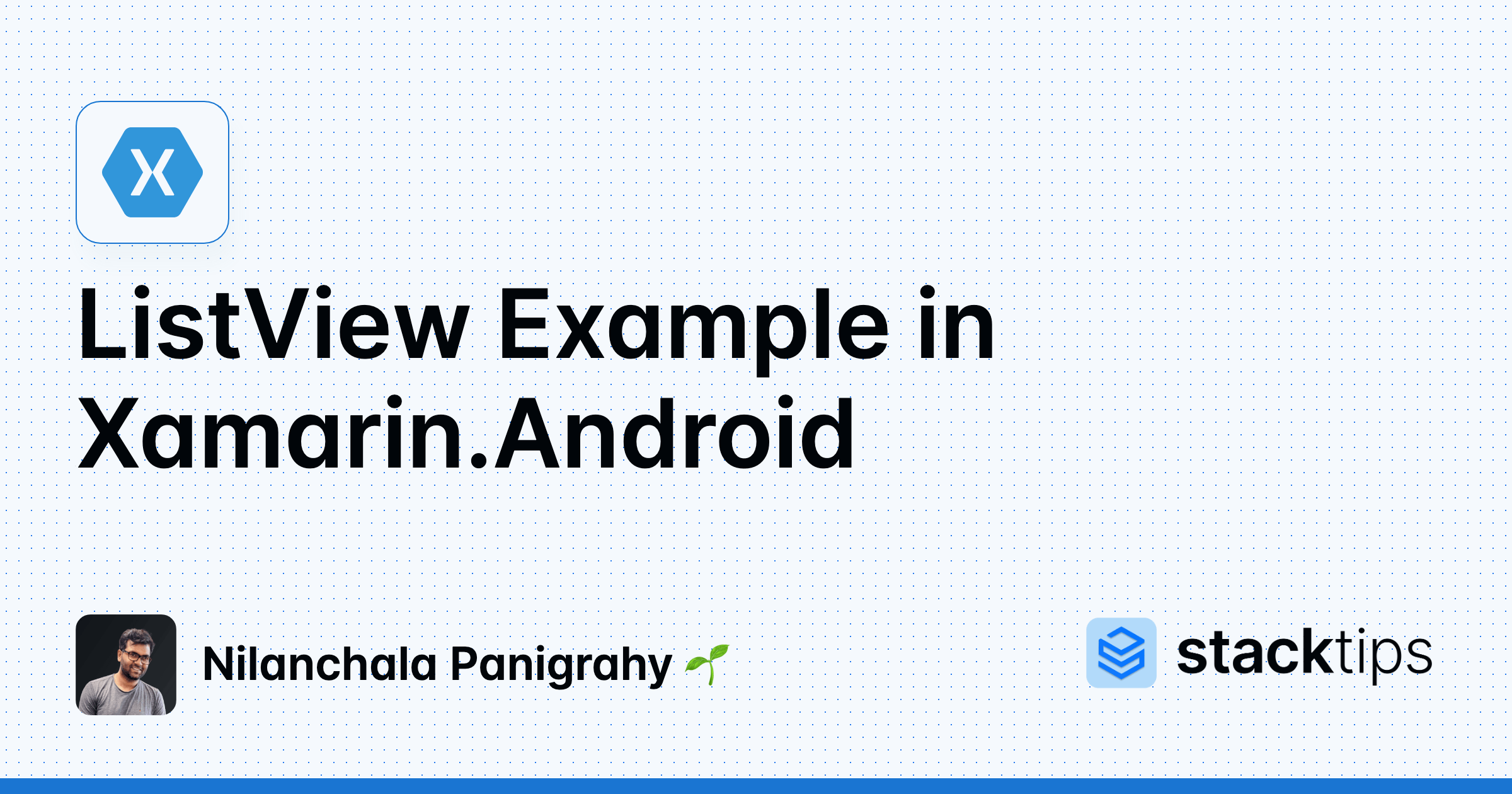 ListView Example in Xamarin.Android StackTips