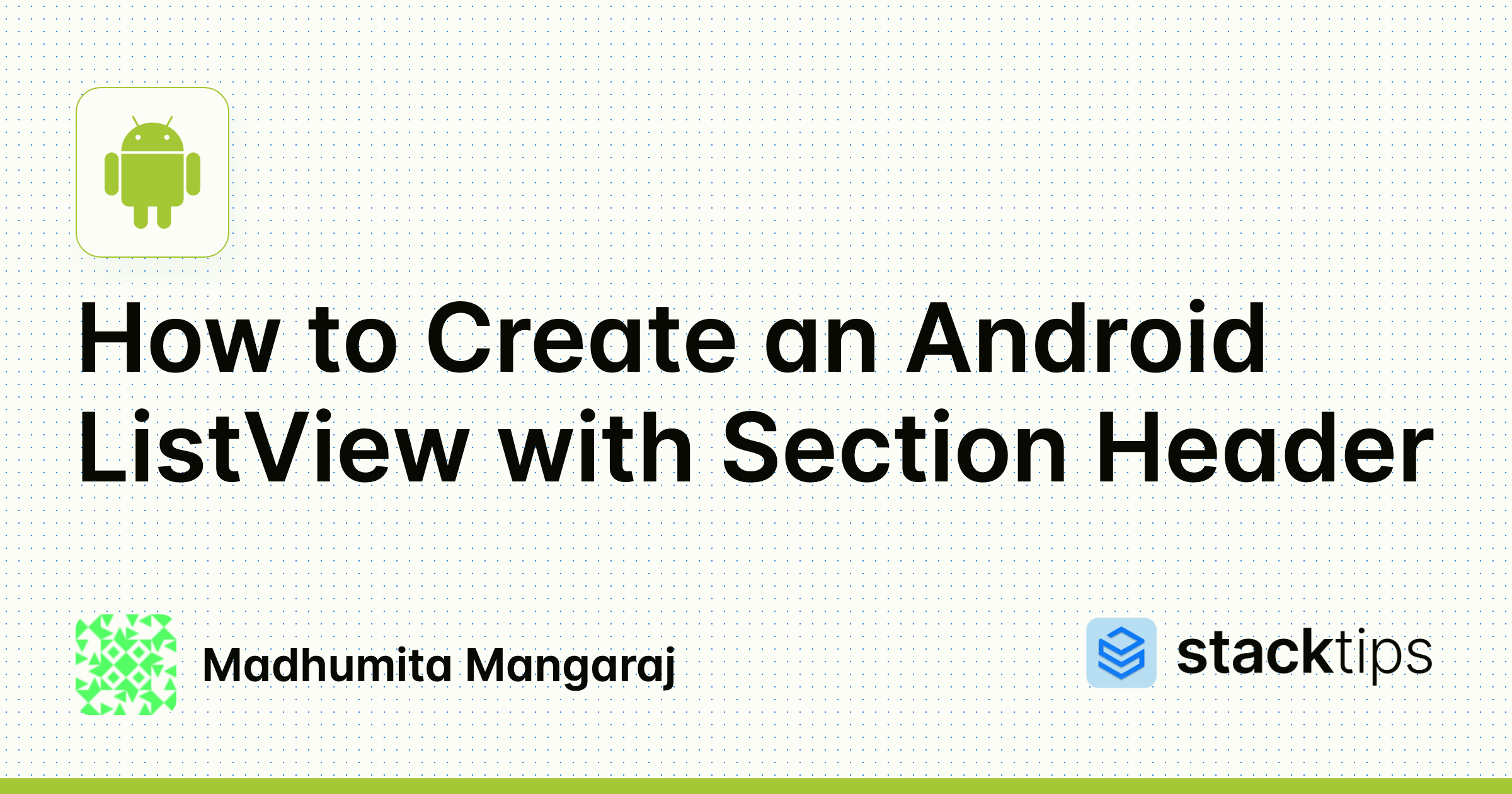 How to Create an Android ListView with Section Header StackTips