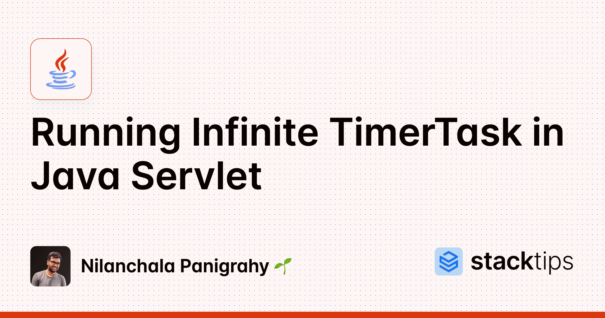 Running Infinite TimerTask in Java Servlet StackTips