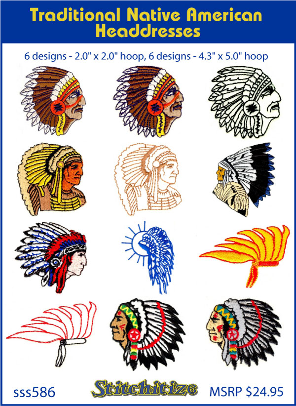 Custom Embroidery Designs By Stitchitize Traditional Native American Life