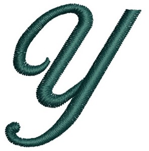 Custom Embroidery Designs By Stitchitize Script Alphabet Capital Y