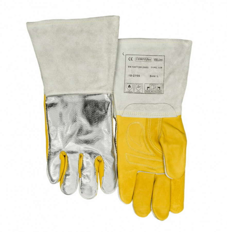 Aluminized heat reflective all purpose welding glove L, Weldas