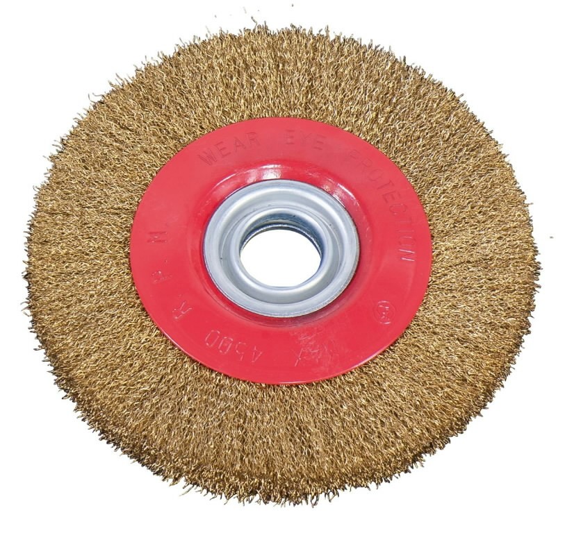 Steel brush wheel 200 x 25 x 32 mm, Bernardo Steel wire brushes for