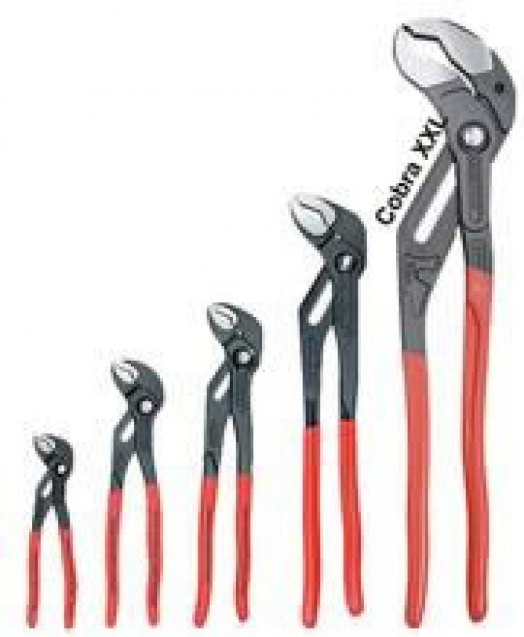 Water Pump Pliers Cobra 560mm Up To D120mm Plastic Grips Knipex