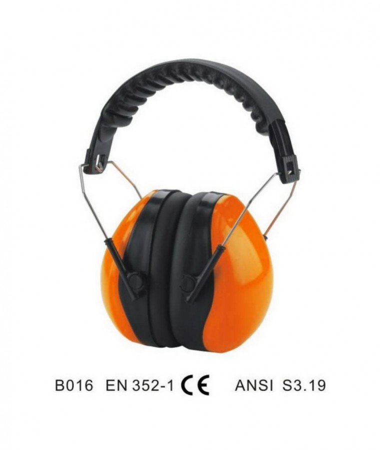 Earmuffs, orange, SNR27, adjustable Earmuffs