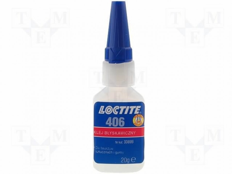 Instant adhesive (plastics, rubber) 406 20g, Loctite Instant bonding