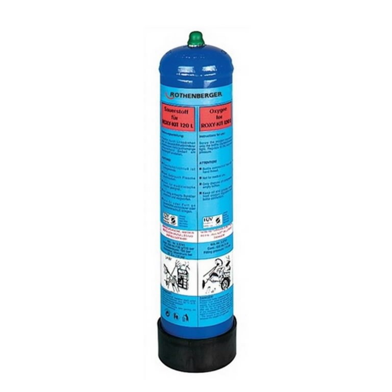 Disposable oxygen cylinder 110 bar, Rothenberger Gases