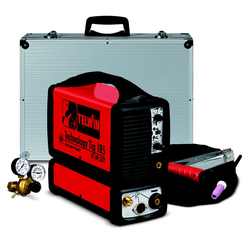 TIGwelder Technology TIG 185 DC HF/LIFT 230V+alu carry case, Telwin