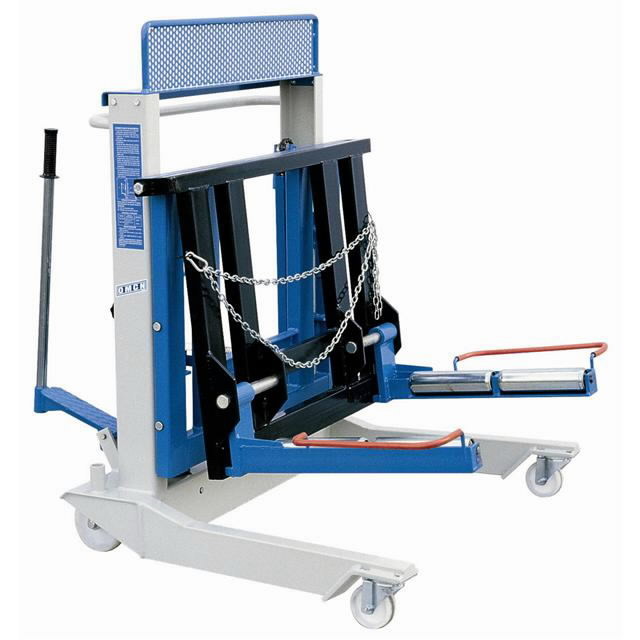 Hydraulic lift for twinned wheels, OMCN Wheel trolleys, lifts, dollies