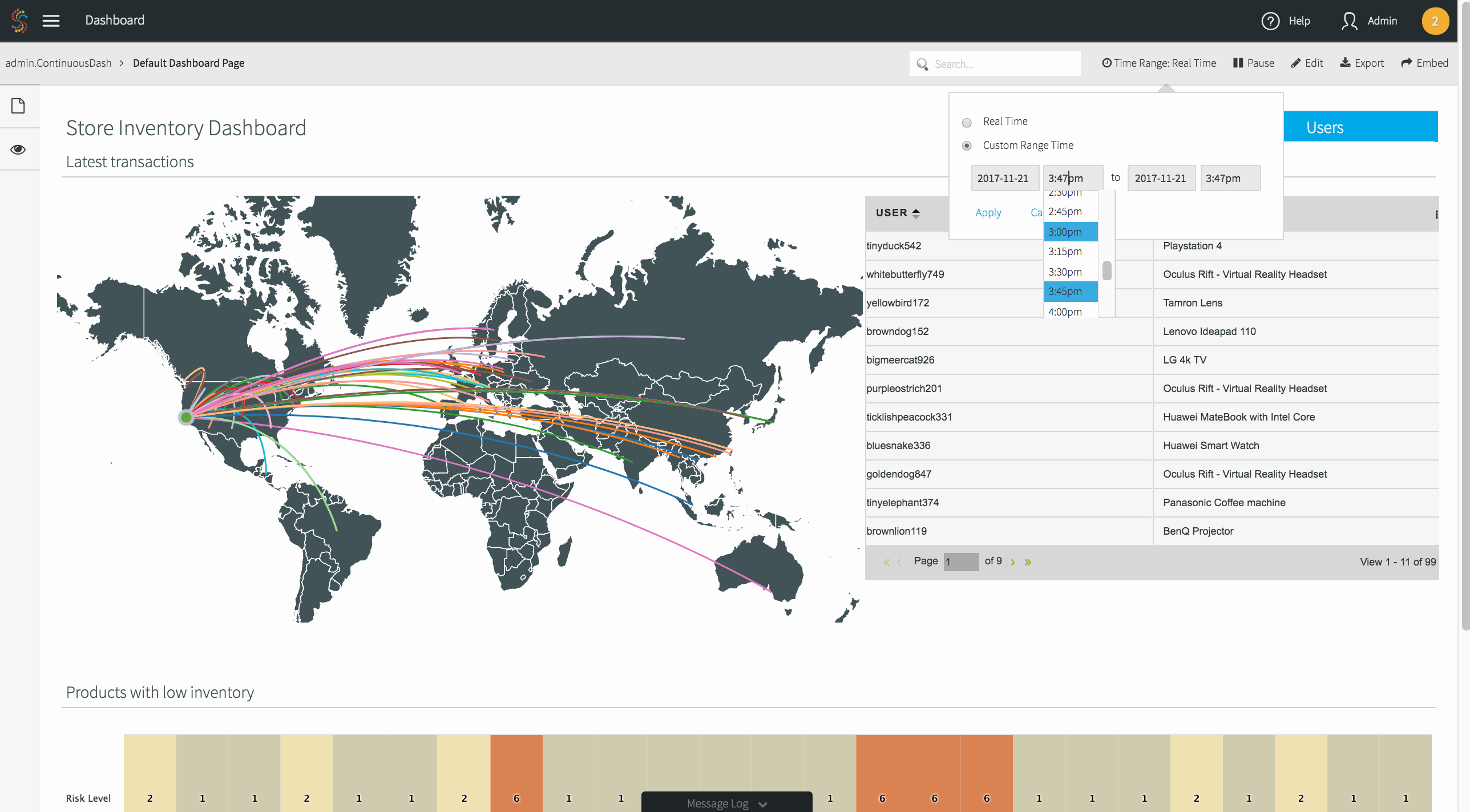 RealTime Data Visualization and Data Exploration with Striim Striim