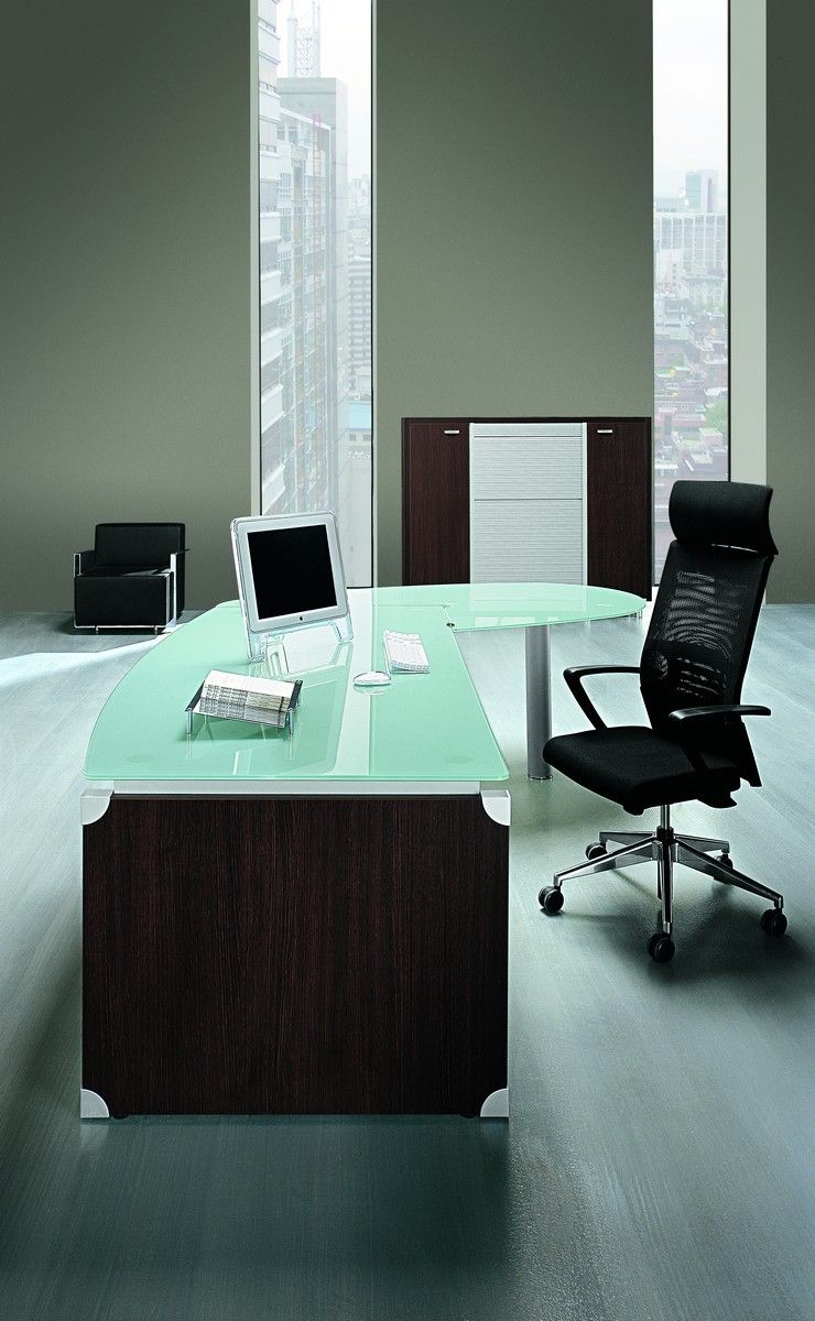 Modern Glass Office Furniture Strong Project