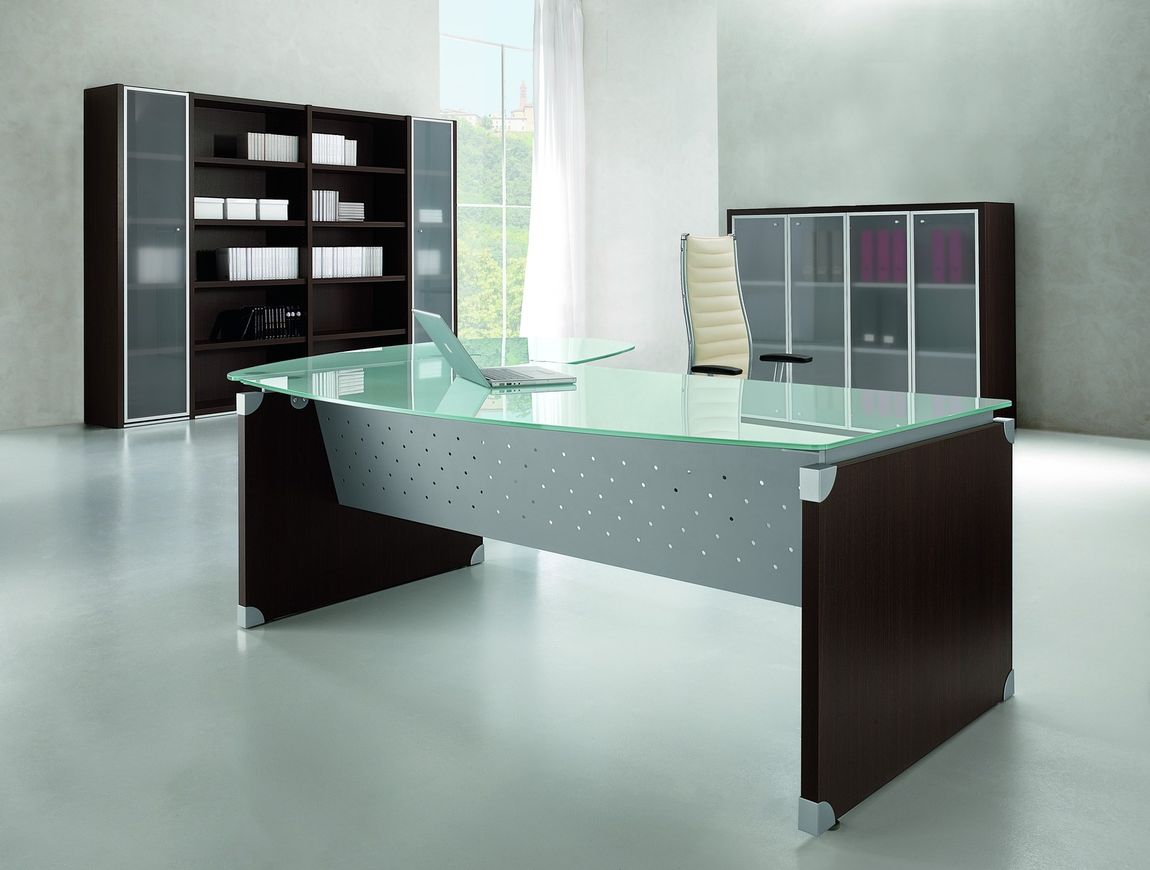 Modern Glass Office Furniture Strong Project