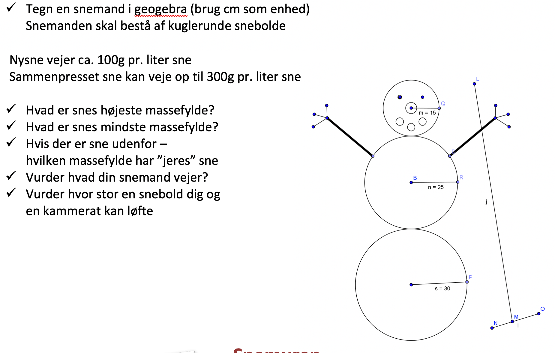 Beregn massefyld Matematik Studieportalen.dk