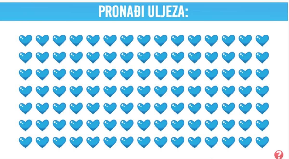 Test opažanja Pronađi uljeza na slici za manje od 30 sekundi STUDOMAT.ba