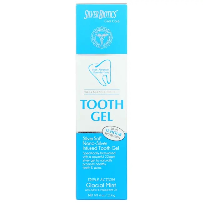 American Biotech Labs SilverSol Tooth Gel With Xylitol 4 fl oz (118 mL