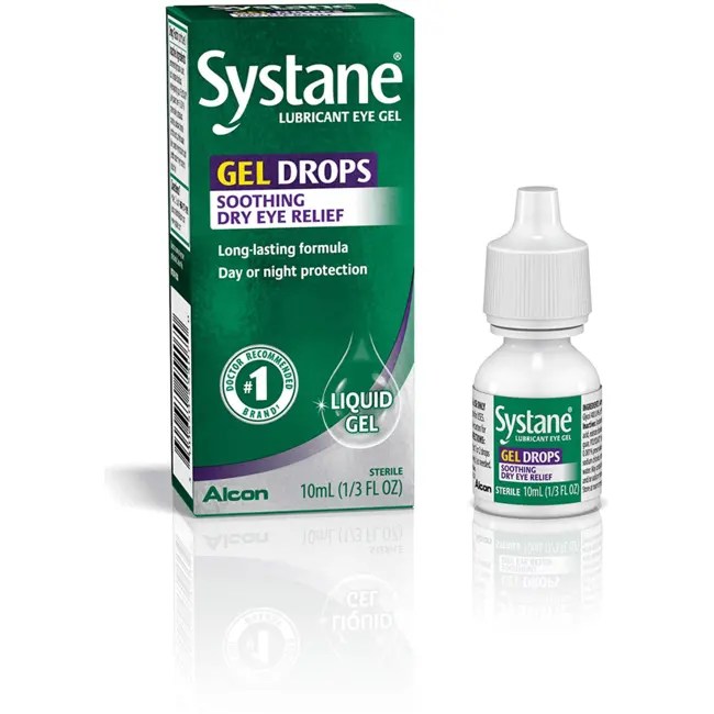 Alcon Systane Gel Drops Lubricant Eye Gel Anytime Protection .33 fl