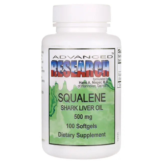 Advanced Research/Nutrient Carriers Squalene Shark Liver Oil 100 Sgels