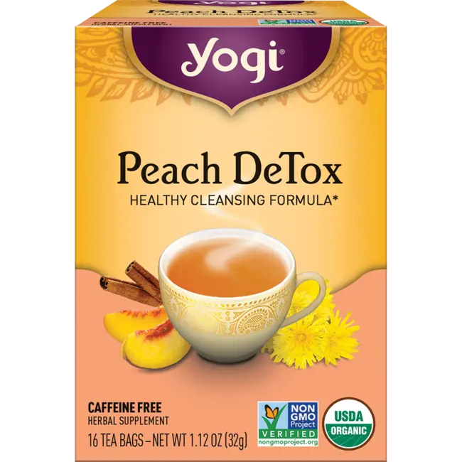 Yogi Tea Peach DeTox 16 Bag(s) Swanson Health Products