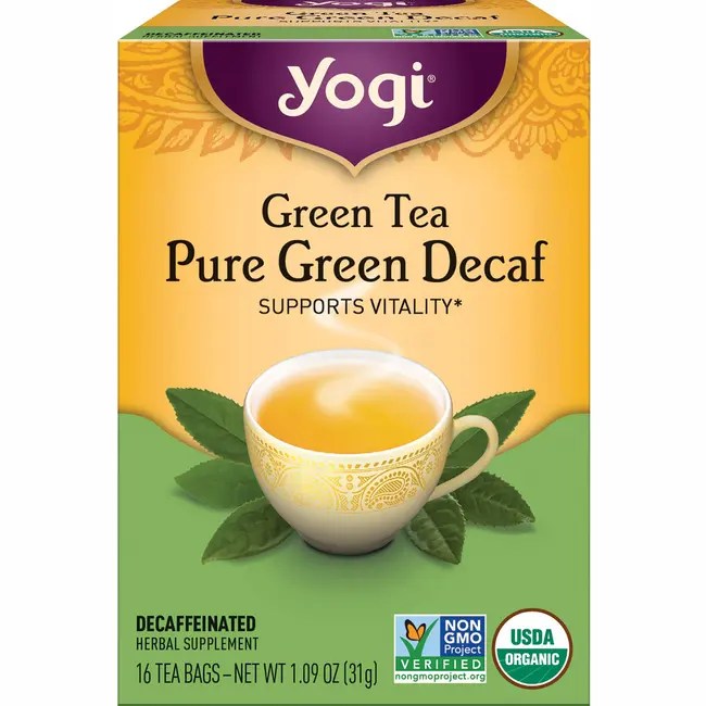 Yogi Tea Green Tea Pure Green Decaf 16 Bag(s) Swanson Health Products