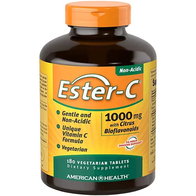American Health EsterC with Citrus Bioflavonoids 1,000 mg 180 Veg Tabs