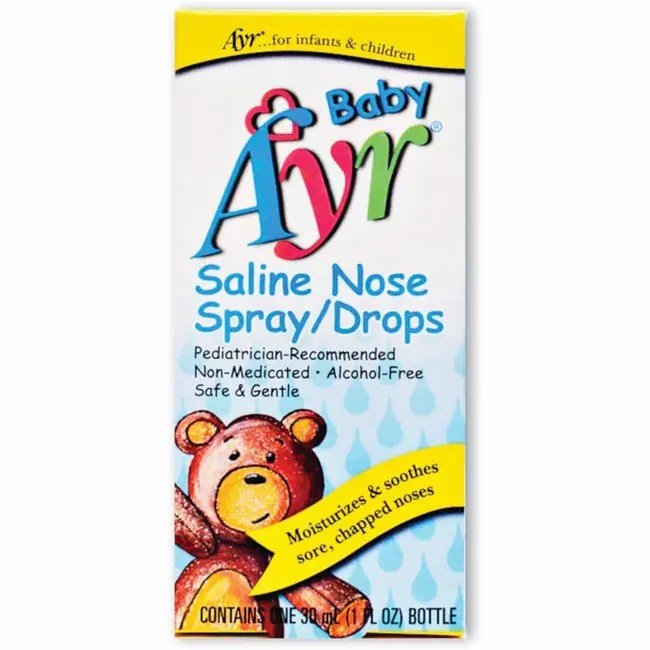Ayr Baby Saline Nose Spray 1 fl oz Liquid Swanson Health Products