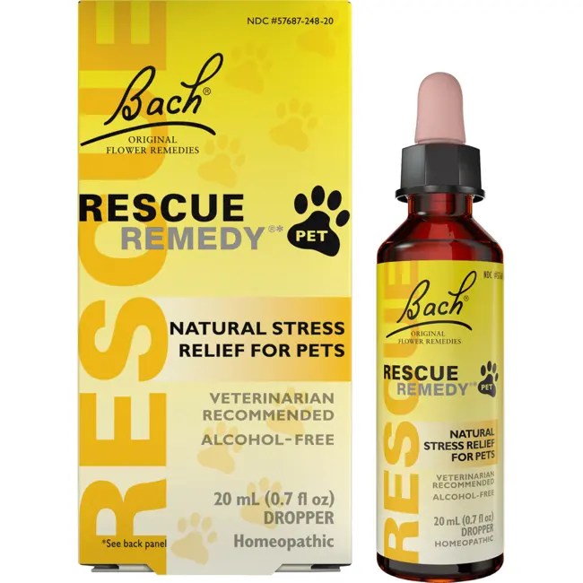 Bach Flower Essences Rescue Remedy Pet 20 ml Liquid Swanson Health