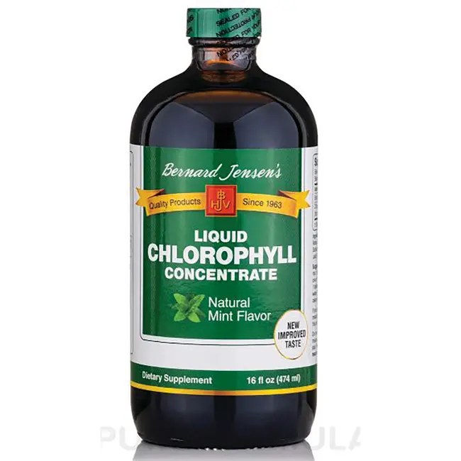 Bernard Jensen Chlorophyll Liquid with Mint 16 fl oz Liquid Swanson