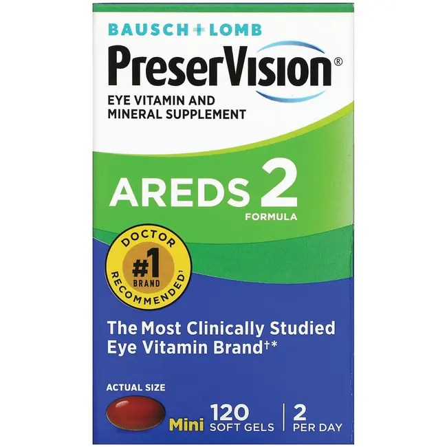 Bausch & Lomb PreserVision AREDS 2 Formula 120 Sgels Swanson Health