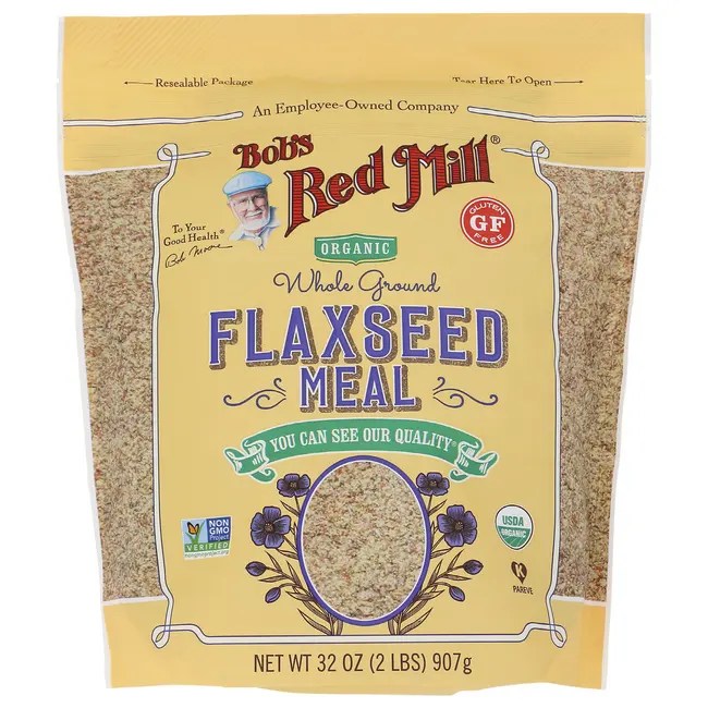 Bob's Red Mill Organic Whole Ground Flaxseed Meal 32 oz (2 lbs) (907 g