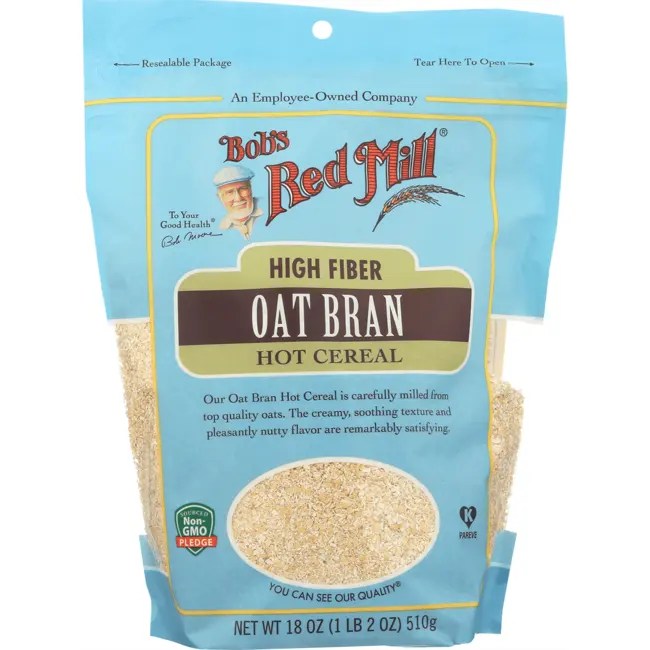 Bob's Red Mill High Fiber Oat Bran Hot Cereal 18 oz Pkg สถานีตำรวจ